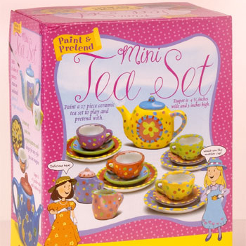 paint and pretend tea set