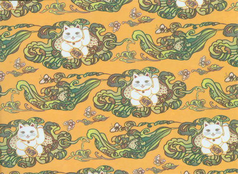 cat wrapping paper