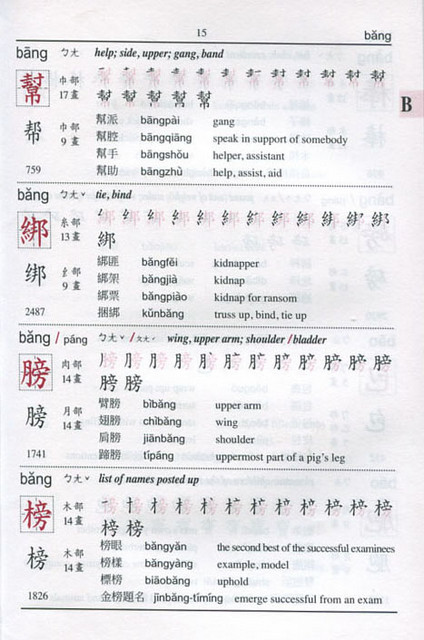 3000 Chinese Character Dictionary Chinese Books Learn Chinese 