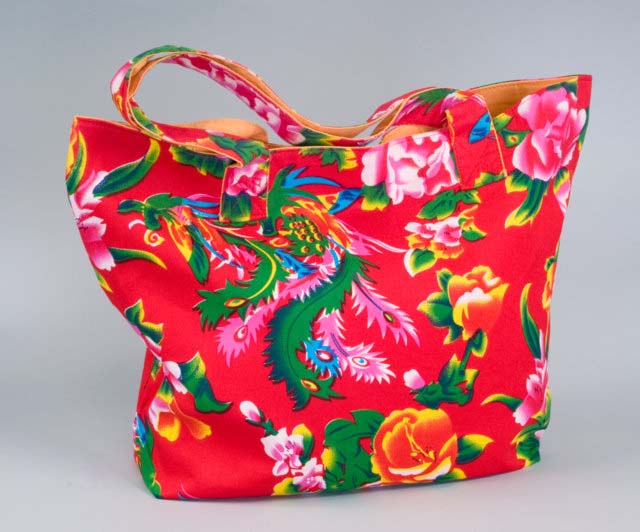 large floral tote