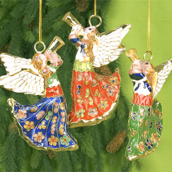 Cloisonne Angel Ornament | Home Décor | Christmas | Ornaments