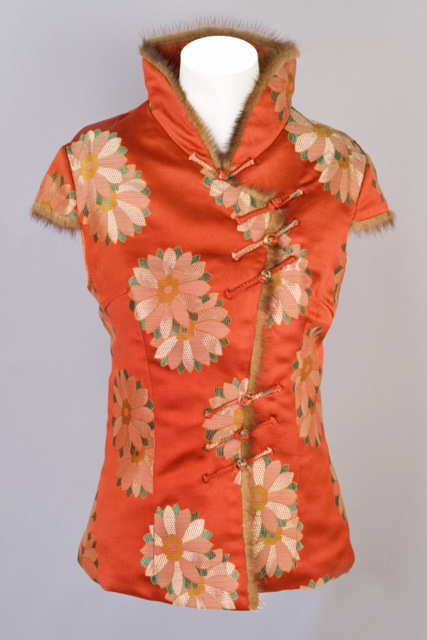 Padded Brocade Flower Top | Chinese Apparel | Women | Shirts & Jackets ...